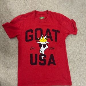 GOAT USA Red Short Sleeve Tee